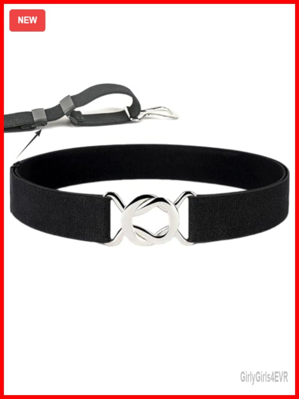 Skinny Elastic Belt for Women Adjustable Dresses Jeans